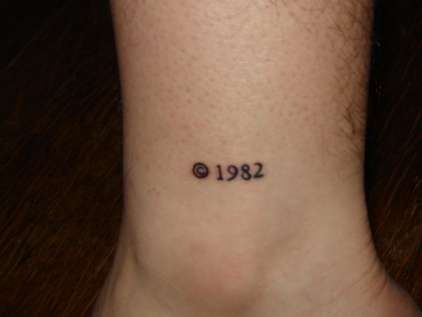 Birth Year, except mine would say “2002”! ;) #bottom_of_foot_tattoo