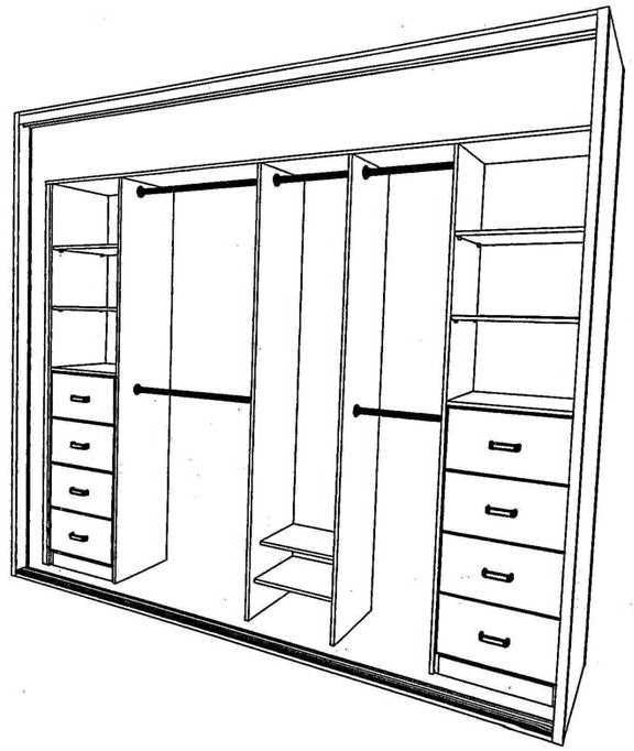 Built in wardrobe layout possible option for my new storage x