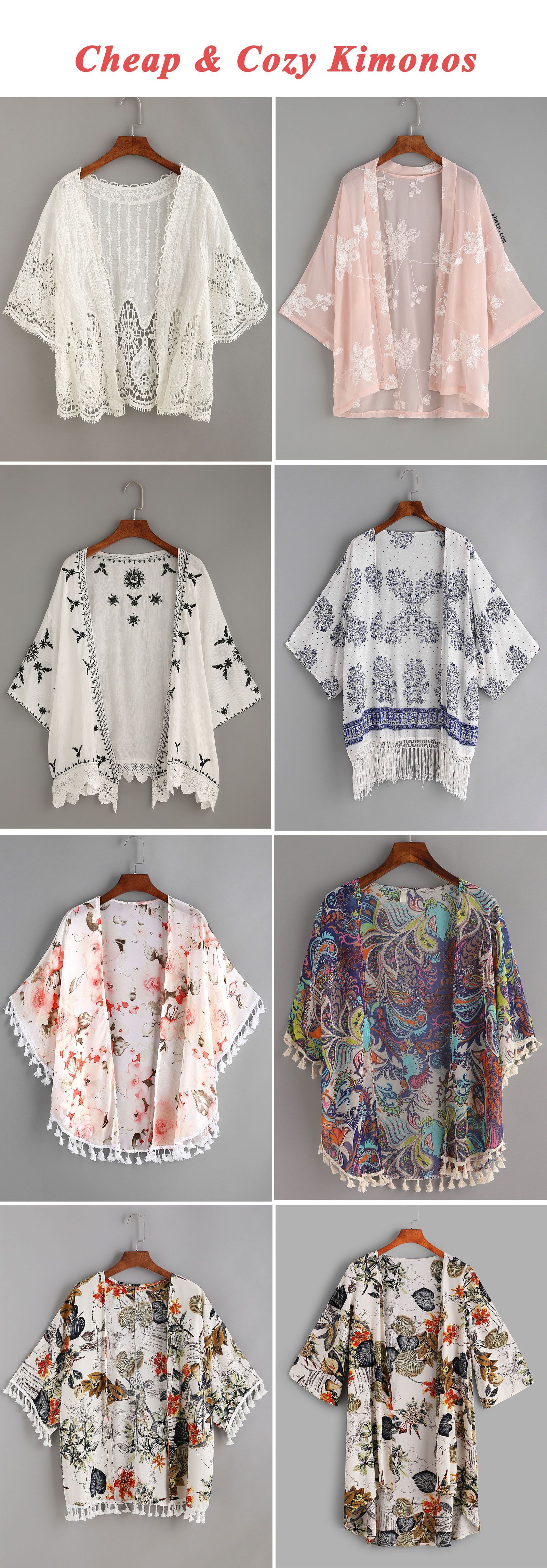 Cheap & cozy kimonos