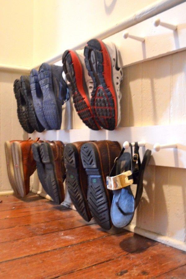 Check out how to make this DIY shoe storage rack @Industry Standard Design