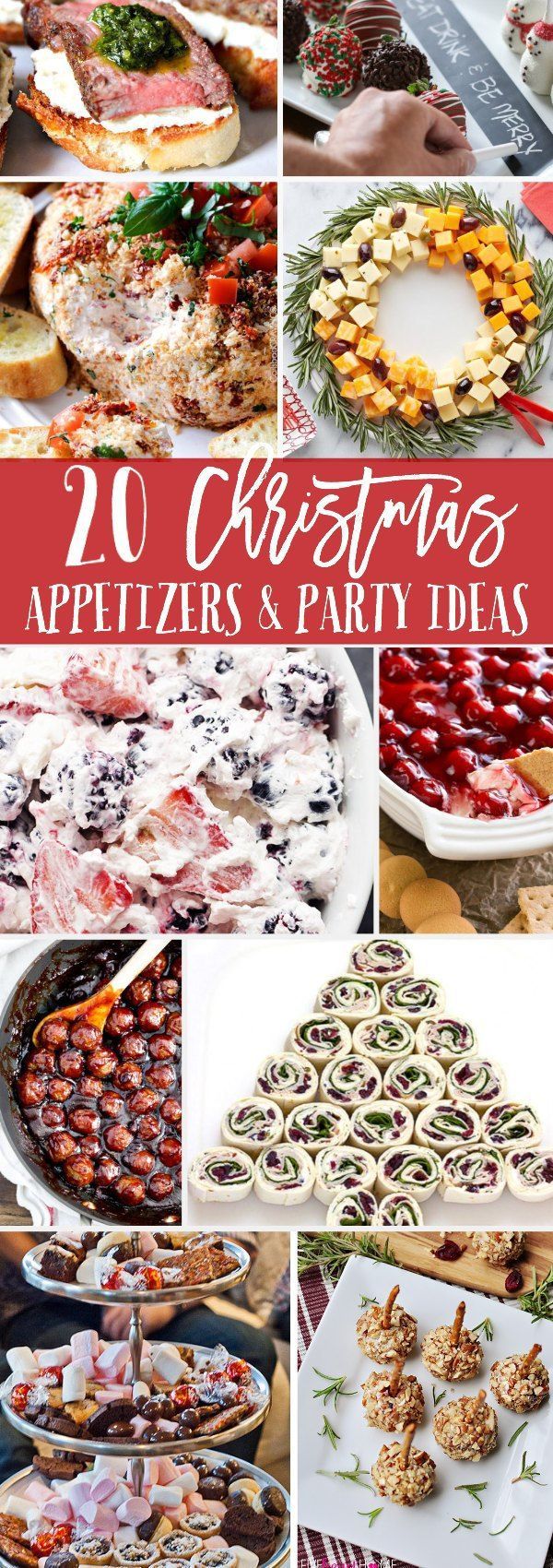 Christmas Appetizers and Party Ideas.  Amazing and delicious Christmas recipes to try this holiday!