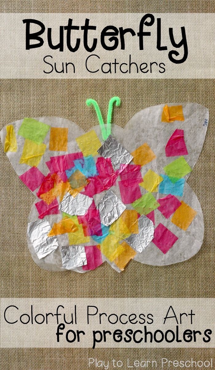 Colorful Butterfly Sun Catchers: Process Art for Preschoolers