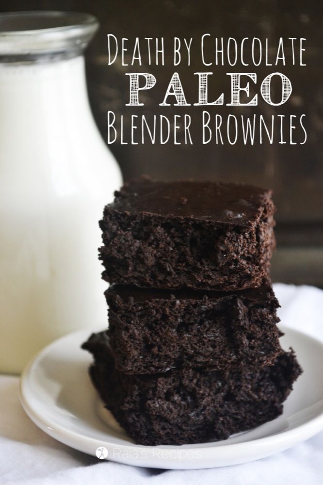 Death by Chocolate Blender Brownies :: Gluten-Free, Grain-Free, Dairy-Free, Paleo / Primal // deliciousobsessio…