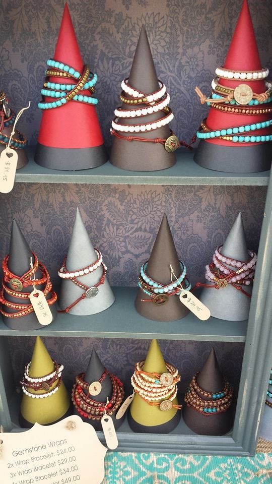 DIY Bracelet Display Cones