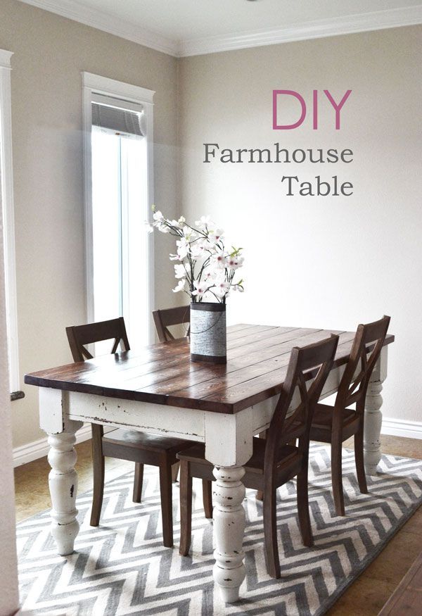 DIY farmhouse kitchen table I Heart Nap Time | I Heart Nap Time – Easy recipes, DIY crafts, Homemaking