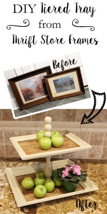 Dollar Store Crafts – DIY Tiered Trays From Thrift Store Frames – Best Cheap DIY Dollar Store Craft Ideas for Kids, Teen, Adults,