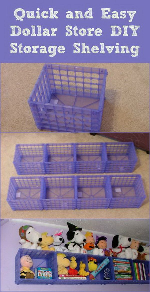 Cool Dollar Store Organizing & Storage Ideas -   Great Dollar Store DIY Projects