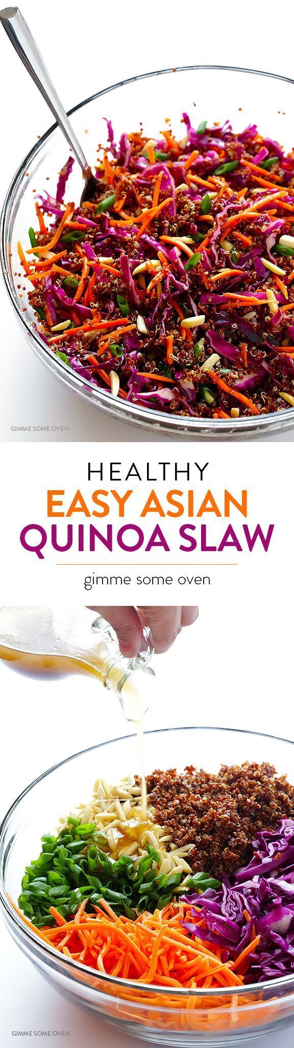 Easy Asian Quinoa Salad — quick and easy to make, full of great flavor, and naturally vegan and gluten-free!