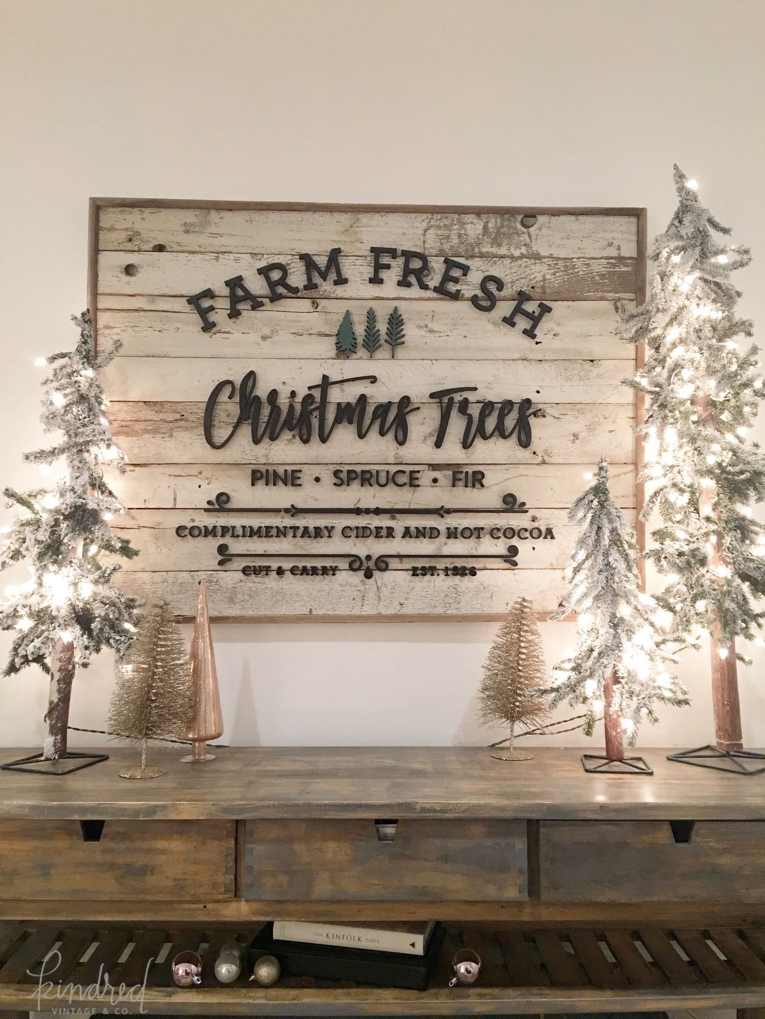 Farm Fresh Christmas Trees Sign