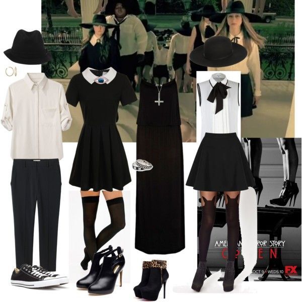 fashion on american horror story coven | fashion look from October 2013 featuring River Island dresses, Rag …