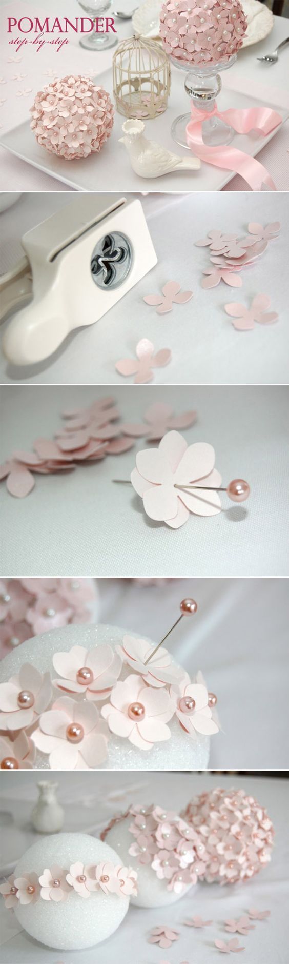 flower ball diy wedding centerpiece ideas for pink weddings / www.himisspuff.co…