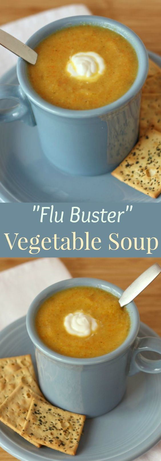 “Flu Buster” Vegetable Soup recipe. A delicious, creamy vegetable soup recipe… #vegetable_recipes_pasta