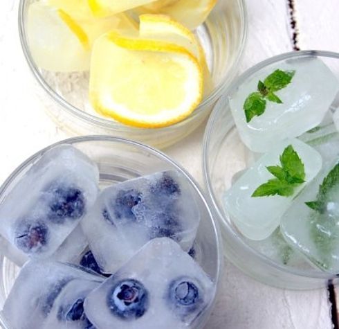 Freeze something fun into your ice cubes. | 60  Things You Absolutely Have To Do This Summer