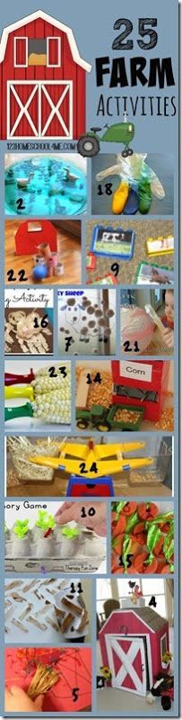 Get ready for spring or fall with these super creative and fun farm activities for kids. These are great for Toddler, Preschool,