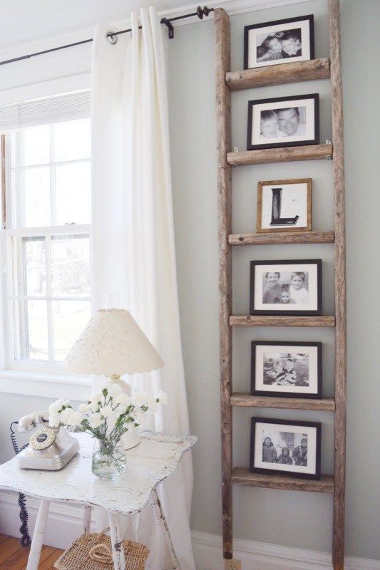 Gratefully Vintage- Antique Ladder Decor