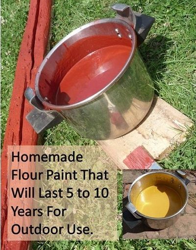 **Homemade Flour Paint That Will Last 5 to 10 Years For Outdoor Use.