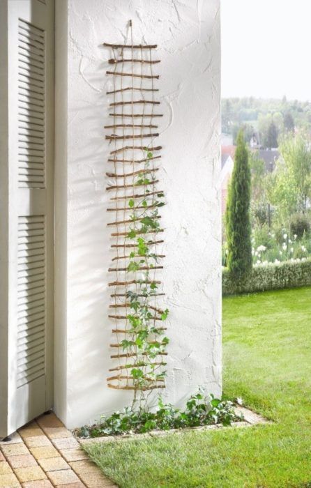 Homemade Twig Trellis