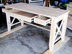 How to build a DIY writers desk. Tutorial and free plans by Jen Woodhouse | The House of Wood building furniture building projects
