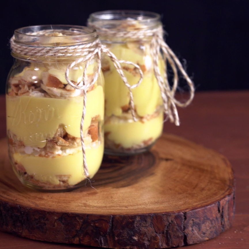 How to make Banana Cream Pie in jars!