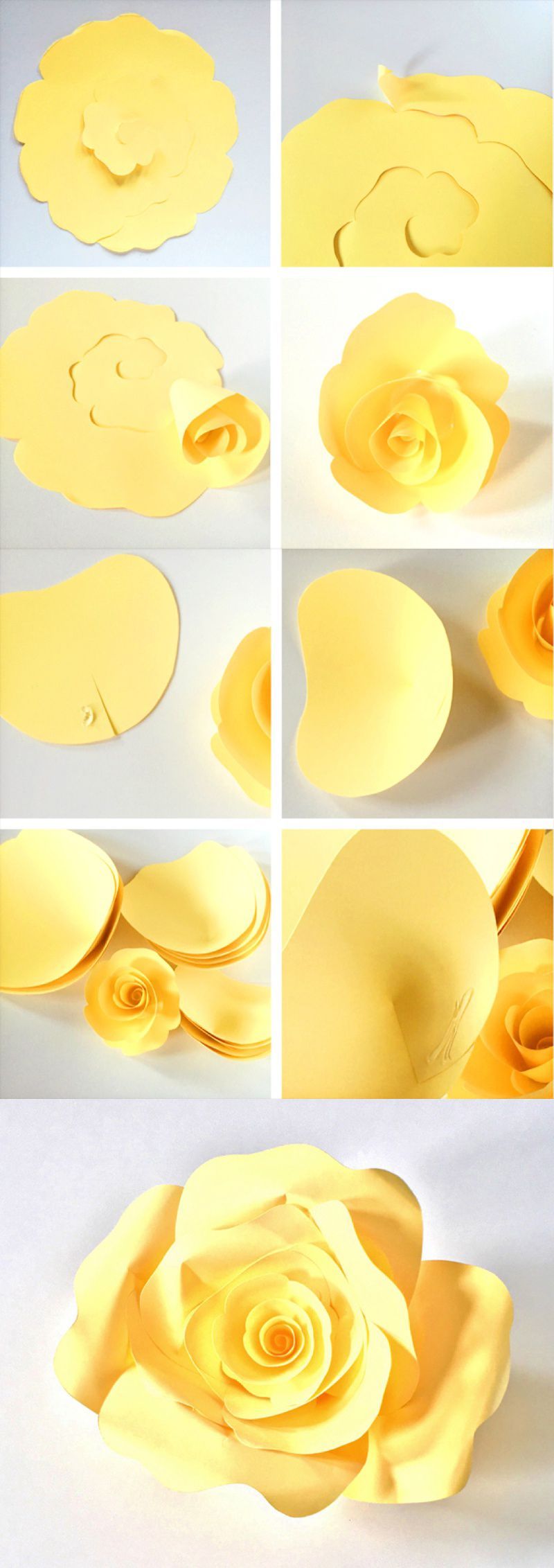 How To Make DIY Paper Roses With Free Printable Template