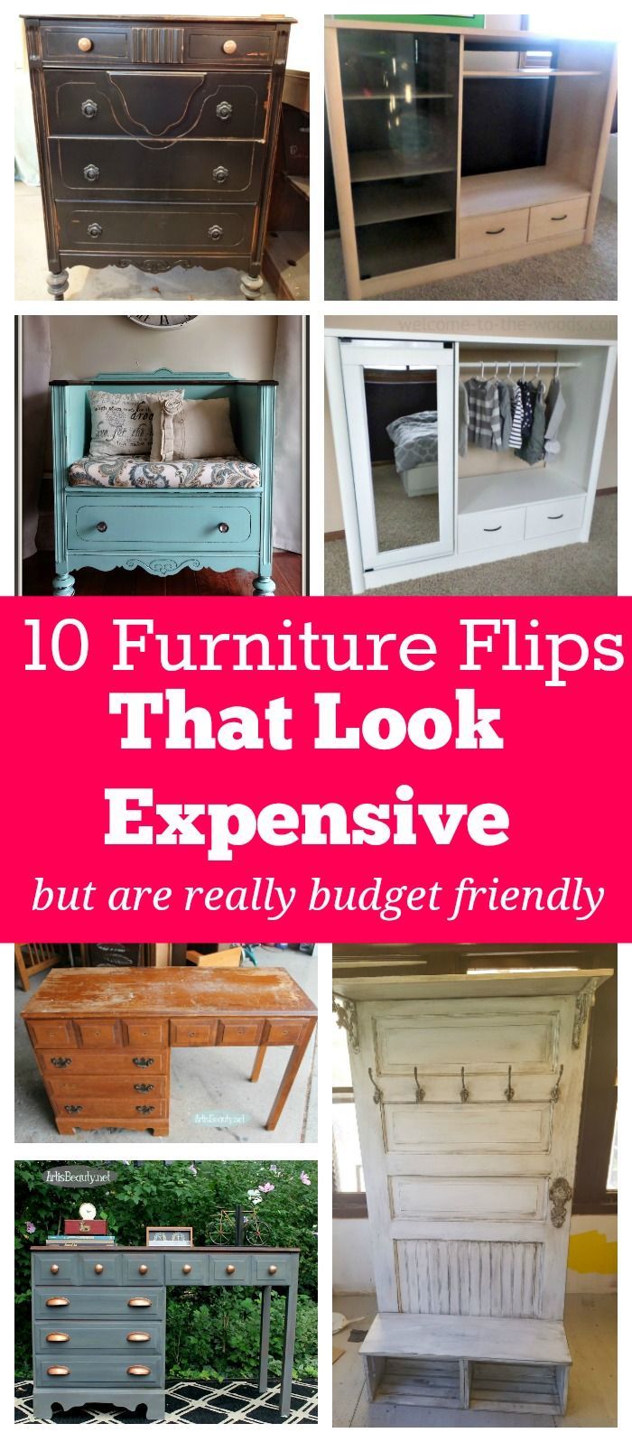 I LOVE the look of expensive furniture, but I hate spending lots of money on it! These DIY furniture flips on a budget look