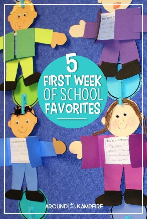 Looking for something a little different for your first week back to school? These 5 first week favorites include fun ideas and