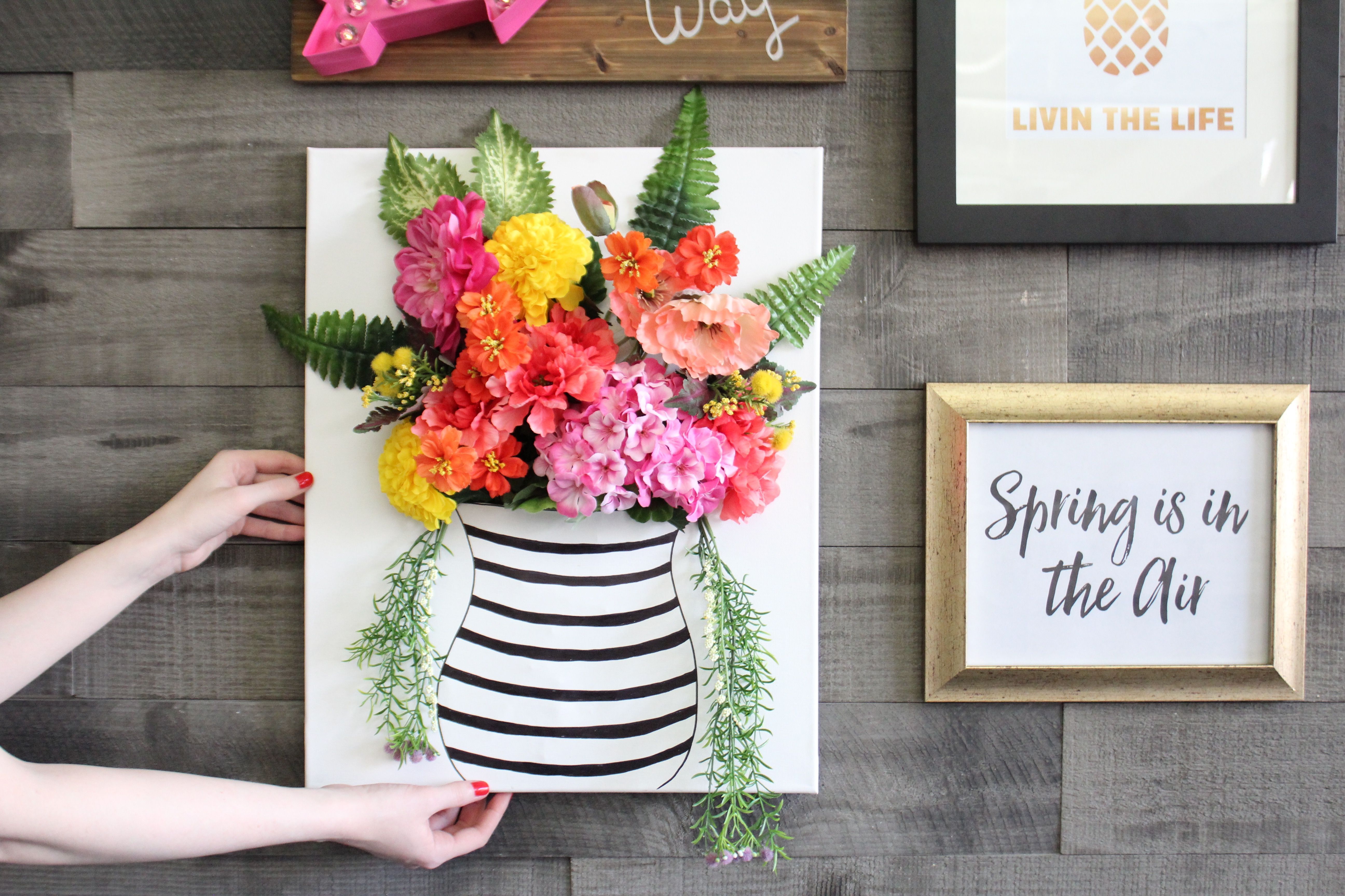 Make 3D Floral Art 3 Ways with these DIY ideas.