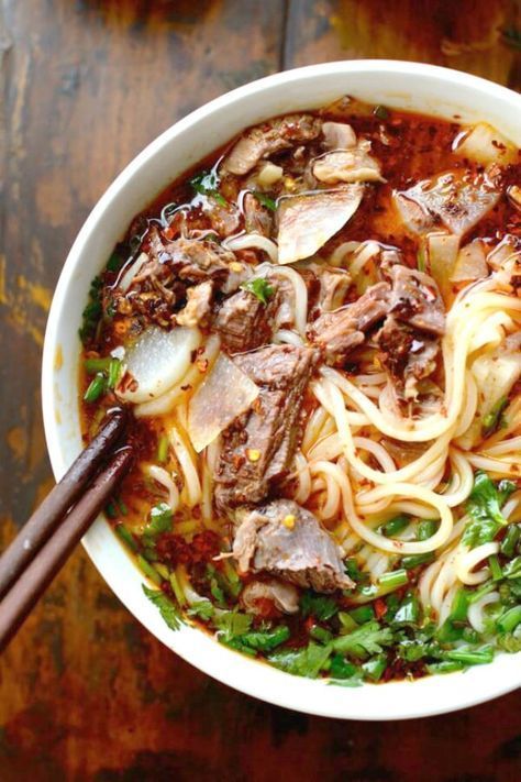 Make Lanzhou Beef Noodle Soup — 18 Noodle Soup Recipes to Make You Temporarily Forget About Ramen : brit+co.