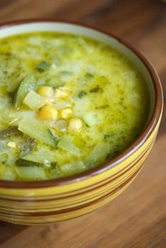 Mexican Zucchini Soup ~  Great served with jalapeo cornbread.