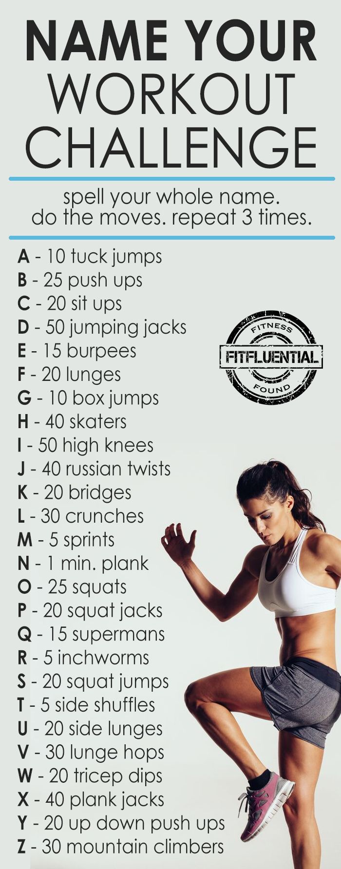 “Name” Your workout challenge from FitFluential #2_week_fun