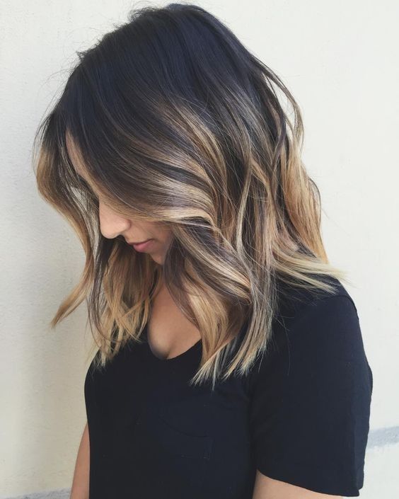 Ombre, Balayage Shoulder Length Hairstyles – Lob Haircut 2017