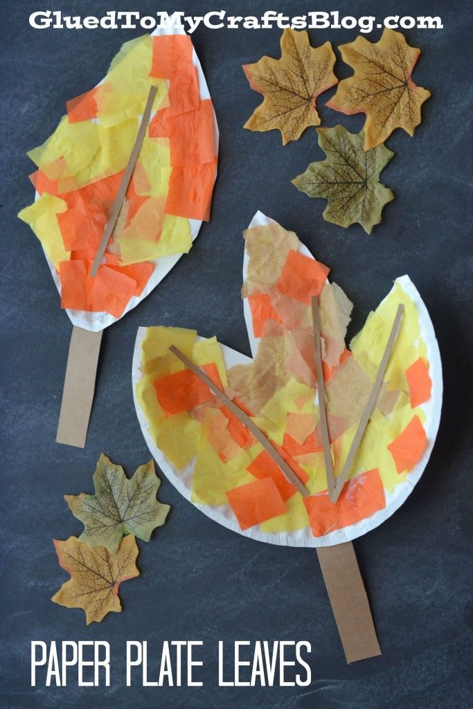 Paper Plate Leaf – Kid Craft