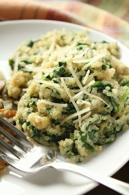 Parmesan Spinach Quinoa {Low-FODMAP, Gluten-Free}  /  Delicious as it Looks