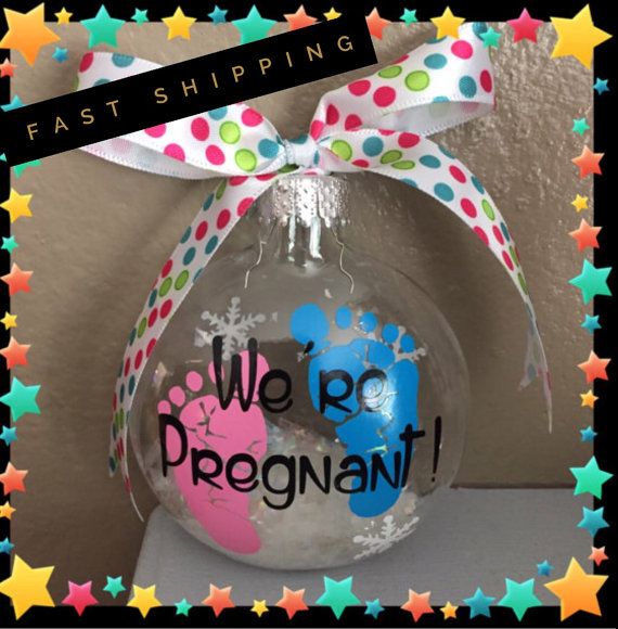 Pregnancy announcement pregnancy ornament Glass by ... -   Best ideas about Pregnancy Announcements