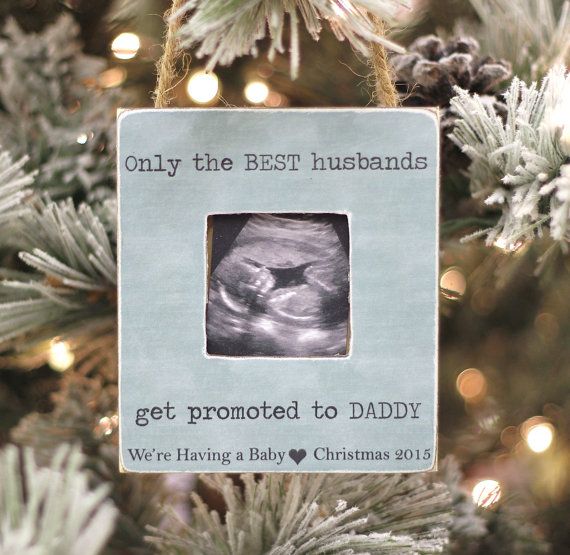 Christmas Ornament Pregnancy Announcement Ornament for Husband -   Best ideas about Pregnancy Announcements