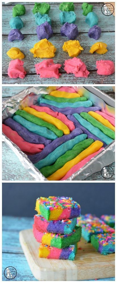 Rainbow Cookie Bars Recipe for kids | This would be fun for a Trolls Birthday Party