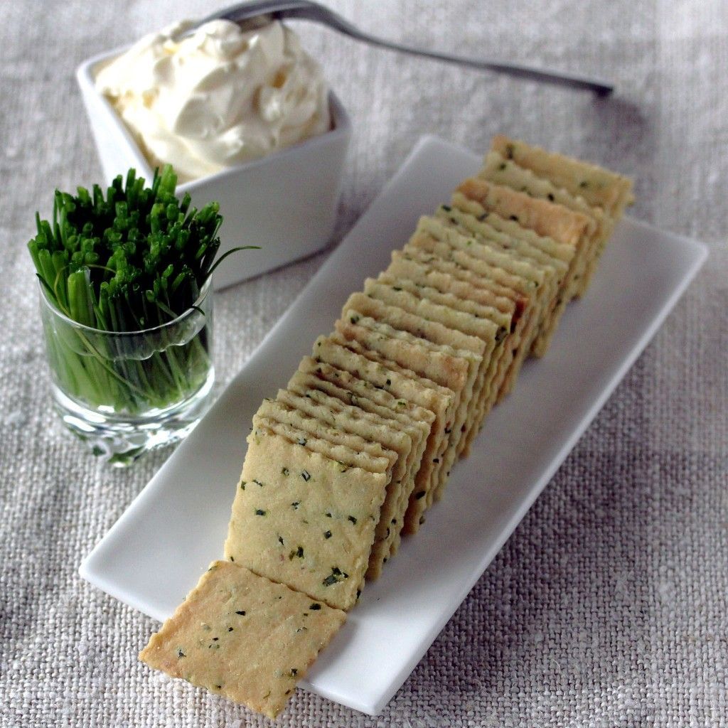 Sour Cream and Chive Crackers (Egg-Free) – Low-Carb, So Simple! — gluten-free, sugar-free recipes with 5 ingredients or less