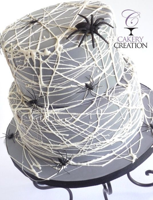 Spider Web Cake – by Liz Huber @ Cakery Creation in Daytona Beach