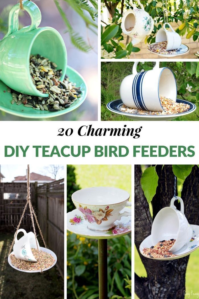 Spring has finally sprung and having a teacup bird feeder in your yard is a great way to attract beautiful winged friends!  The