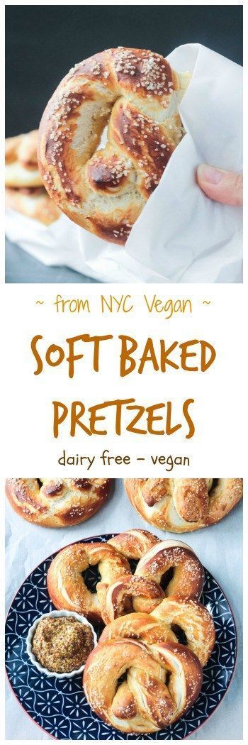 Street Cart Soft Baked Pretzels from NYC Vegan – you won’t believe how easy homemade pretzels are to make! Soft and fluffy on the