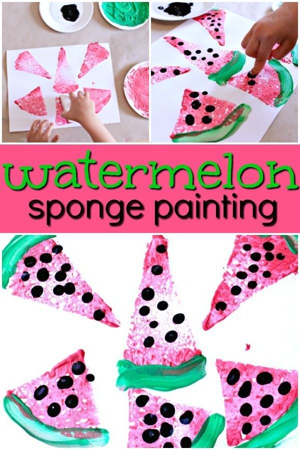 Summer and watermelon go hand in hand. For your preschool watermelon theme create watermelon art!