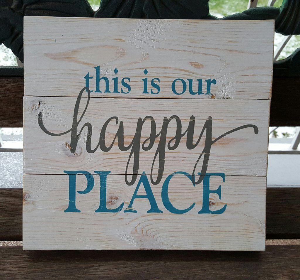 This Is Our Happy Place pallet sign – Kelly Belly Boo-tique