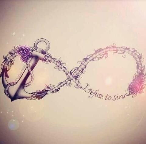 This is the best infinity anchor idea ive seen thus far on pinterest. Praise the man/woman who made this