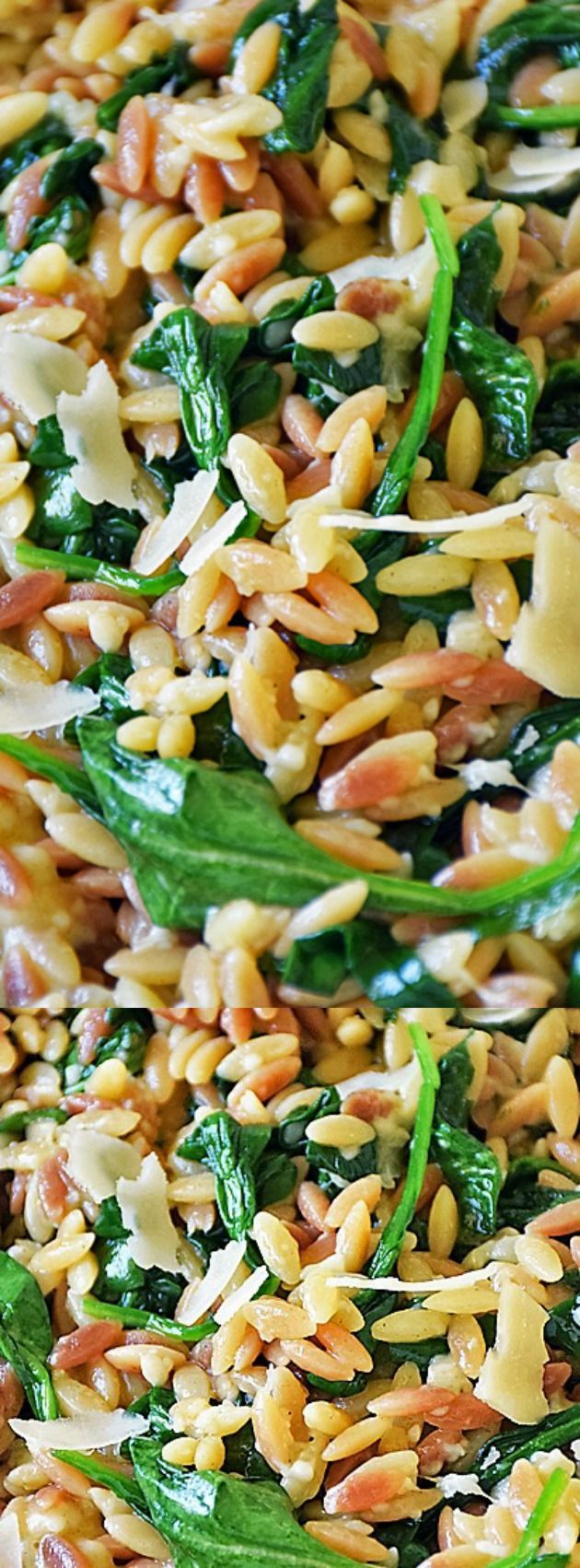 This Orzo Pasta with Spinach and Parmesan from Life Tastes Good is an easy recipe using fresh ingredients to maximize flavor! It