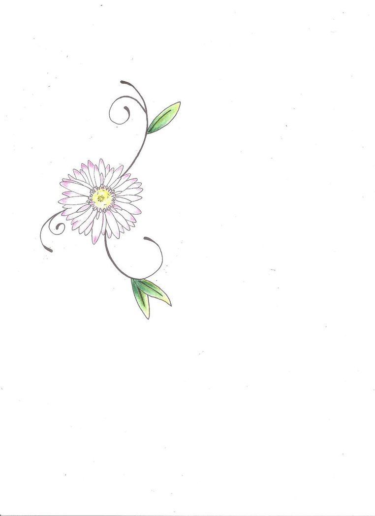Would make a cute tattoo..I could get it in remembrance of my mom #daisy_hip_tattoo