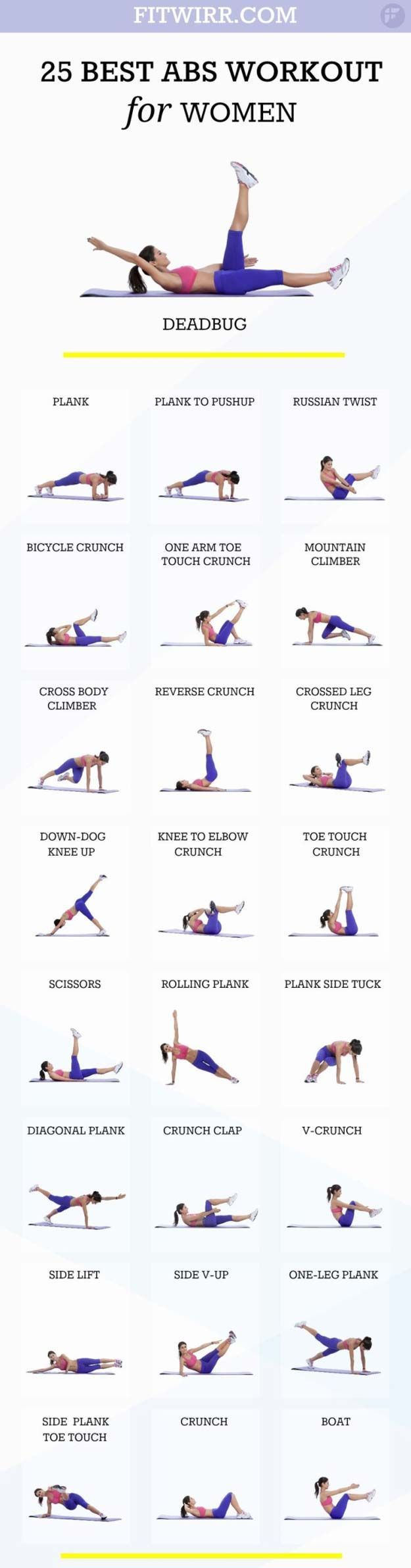 1. This workout is a great way to build your strength from holding poses. 2.This is a great workout for your abs and help you work