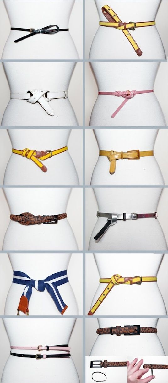 #13. So many ways to wear a belt! ~ 31 Clothing Tips Every Girl Should Know