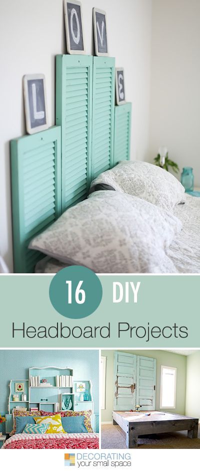 16 DIY Headboard Projects • Tons of Ideas and Tutorials! could do it for my room use 4 chalkboards for the word love or use 3