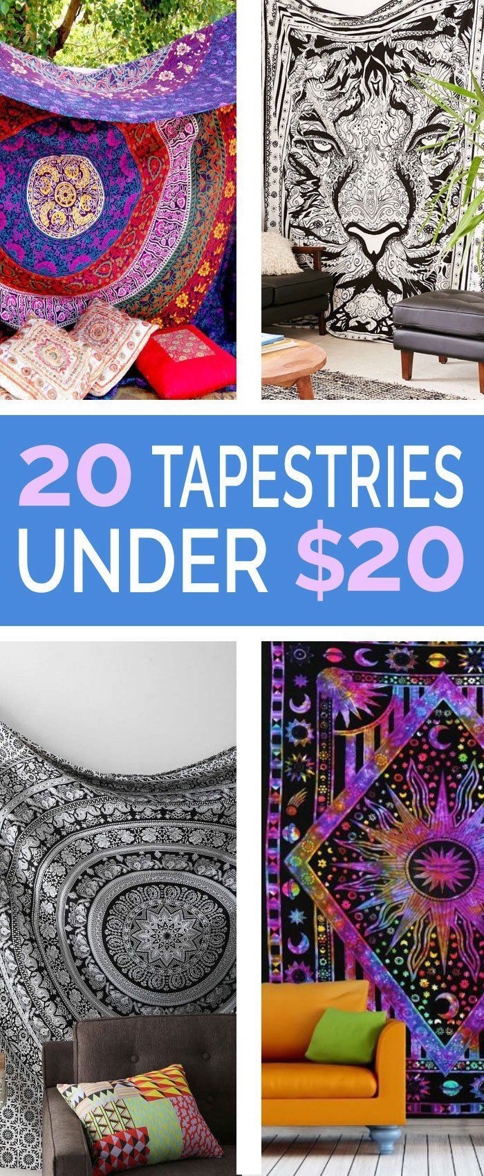 20 Tapestries Under $20 That Will Make Any Room Complete – Love these cheap tapestries for your college dorm room