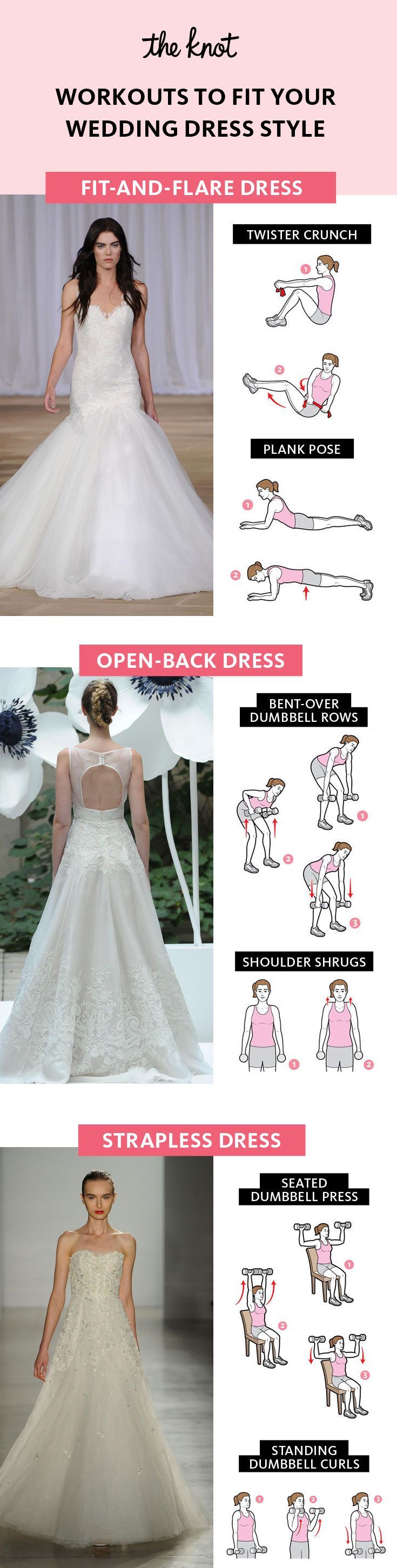 6 Fitness Workouts to Fit Your Wedding Dress Style |